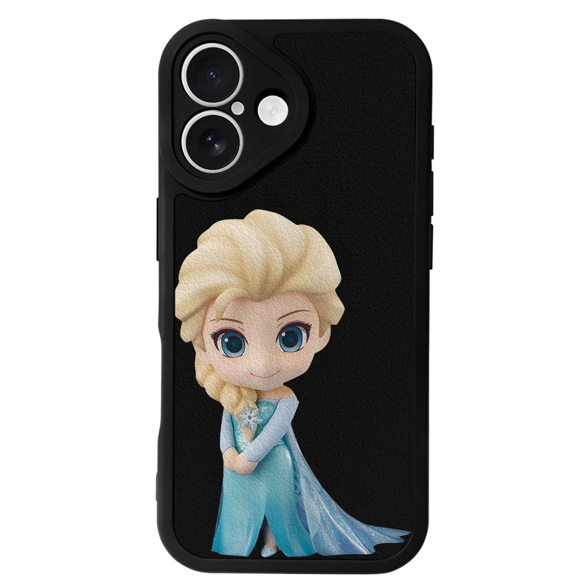 （画像用） アナと雪の女王 アンナ エルサ Frozen Anna Elsa 【iPhone 16シリーズ対応】シリコンスマホケース（レザー調） 材質：シリコン
